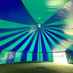 Inside closed big top marquee - DP Marquees Ltd 